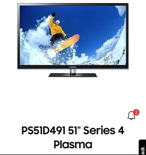 Defective Samsung Plasma TV 51'