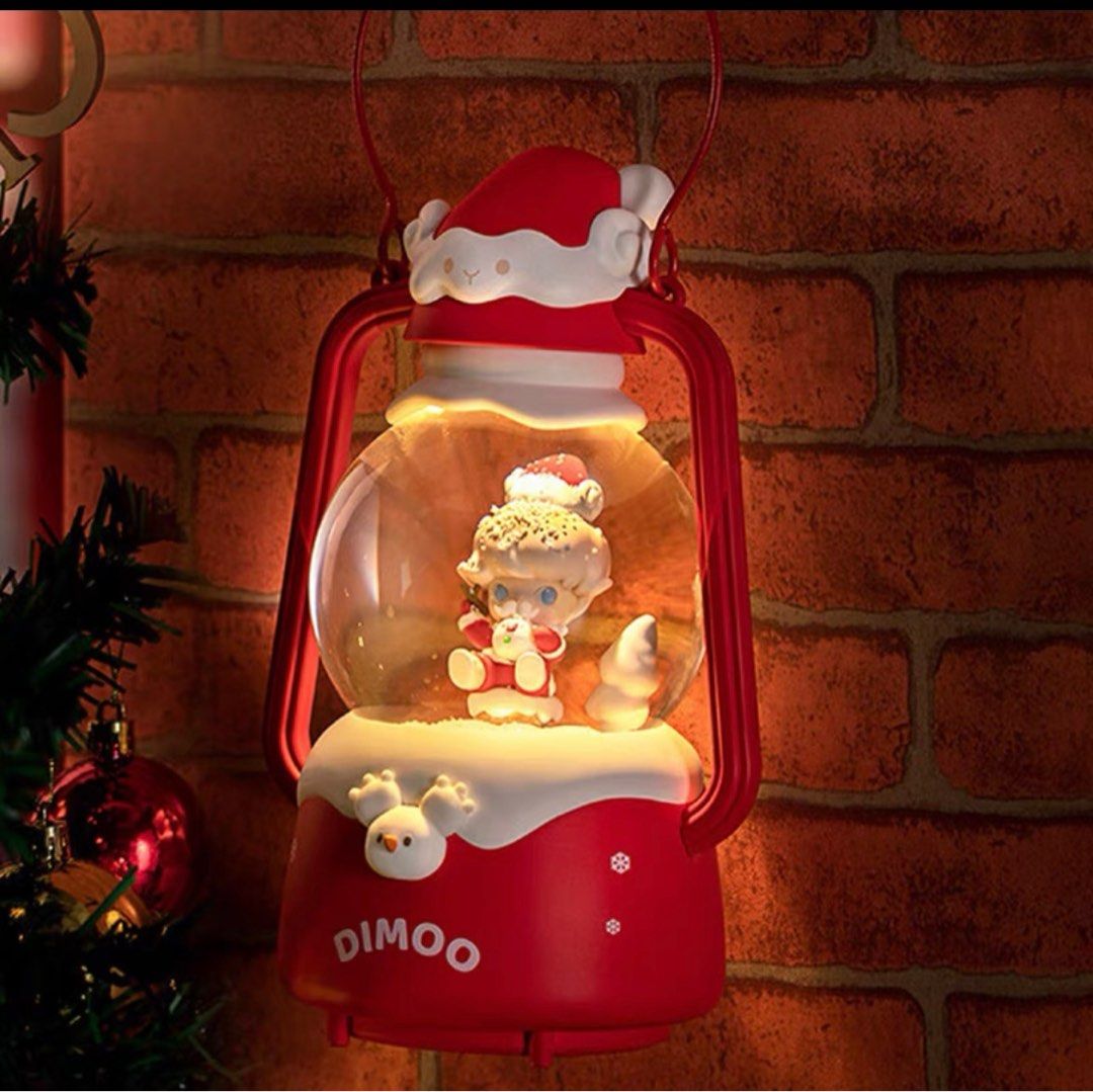 DIMOO CRYSTAL BALL LAMP POPMART LETTERS FROM SNOWMAN SERIES, Hobbies ...