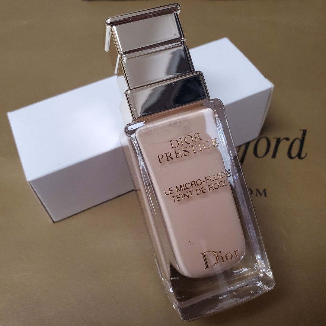 Dior prestige rose skincare foundation 玫瑰花蜜粉底液30ml, 美容