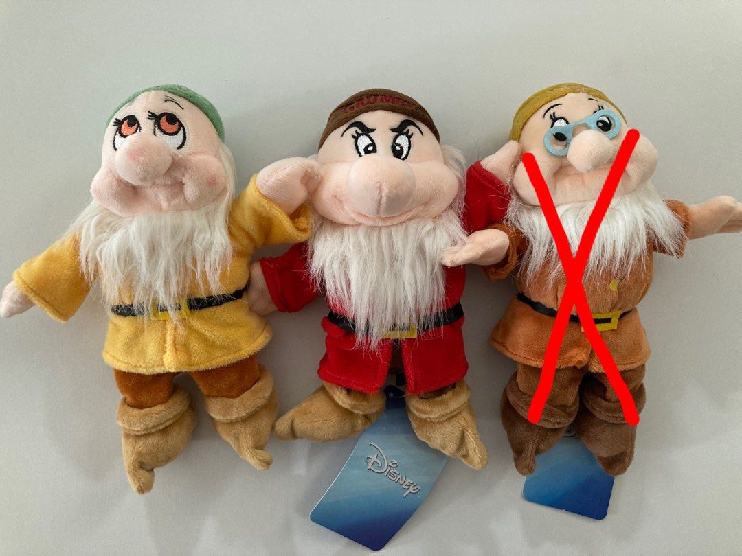 Grumpy dwarf plush toy hotsell