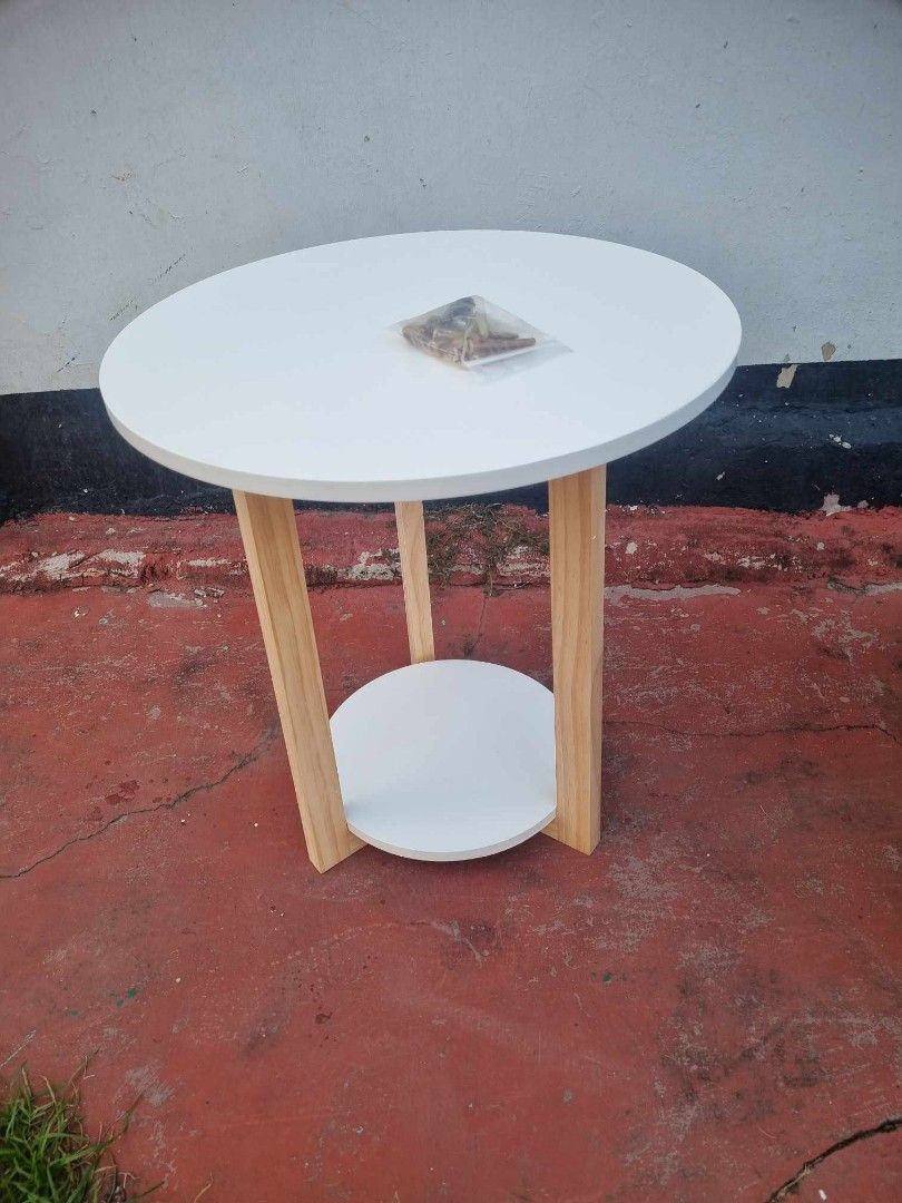 End & Side Table (Category: Tables & Sets) located in Manila. Submitted by redonlineshop (Listing ID 1268759551, Image 3). Description: Side Table ₱750 50x50x55cm ON HAND BRAND NEW Mode of Payment: Gcash,COD Same day delivery + Delivery Fee.