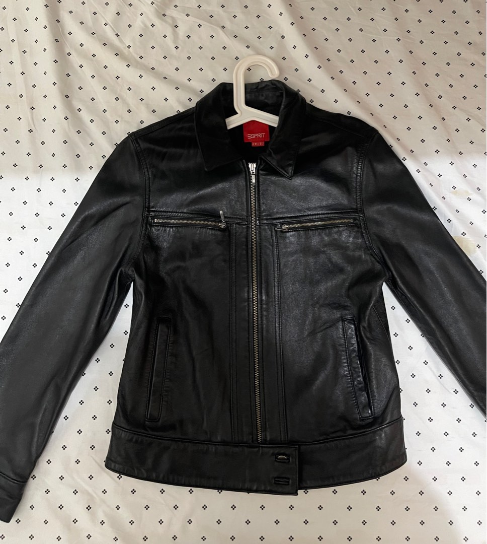 RUSH! ESPRIT Leather Jacket Medium, Women's Fashion, Coats, Jackets and