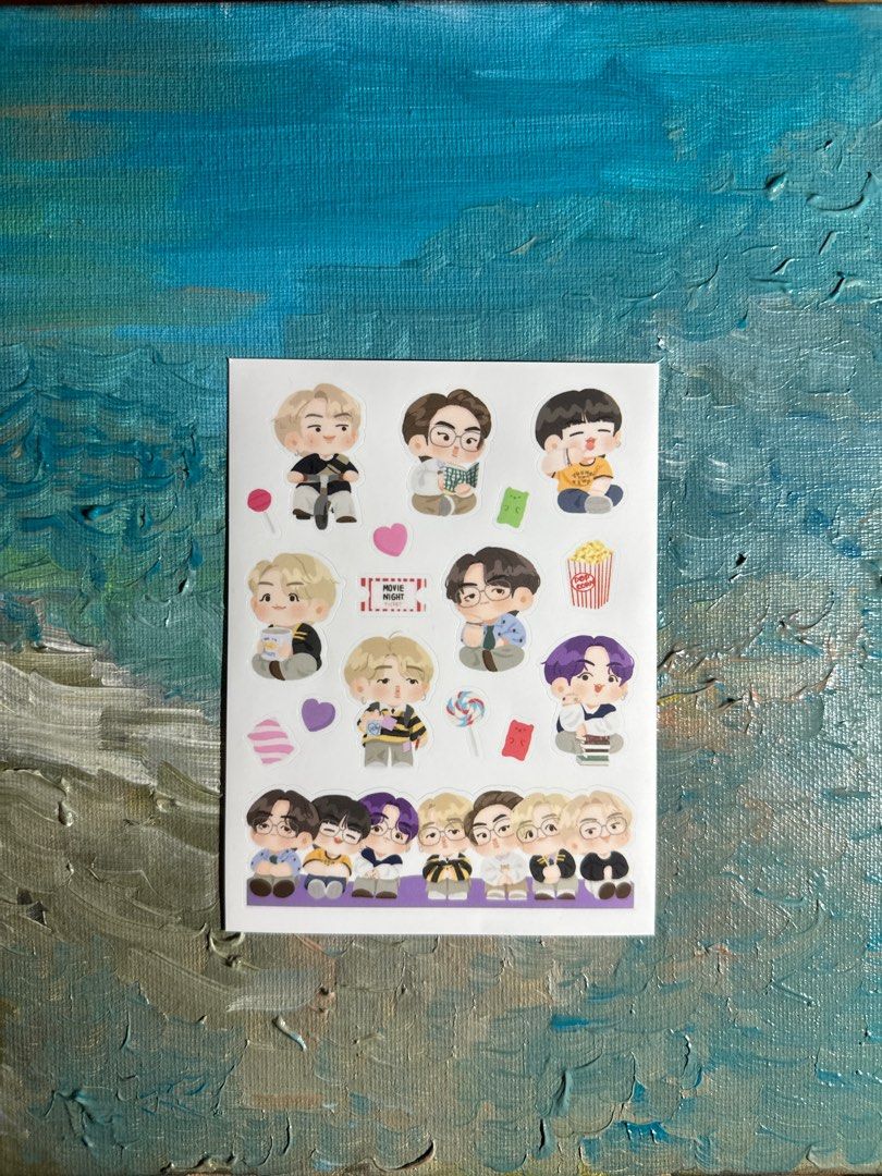 BTS fan art stickers (Category: Art & Prints) located in Mandaluyong City. Submitted by epifranny (Listing ID 1268733406, Image 2). Description: I collect stickers from BTS fan artists and I am currently going through some unused pieces in my collection (also to make space for new ones ☺️). This listing is for stickers from jinjoo_bts, an artist based in Thailand. Their stickers are super adorable and I’ve ordered multiple times. Stickers on the 