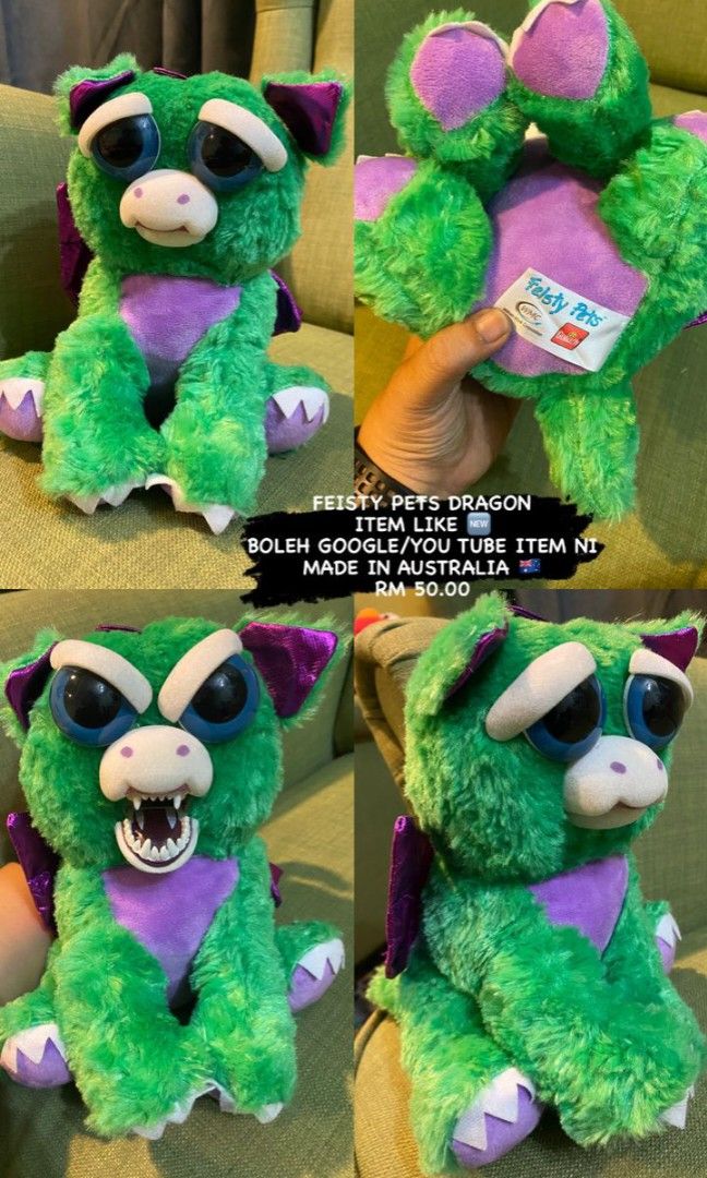 Feisty Pet Dragon Soft Toys Rare Collection Hobbies Toys