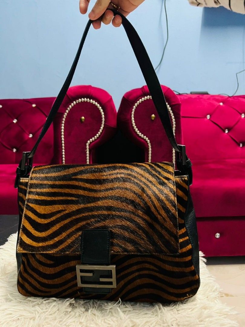 Fendi hot sale zebra handbag