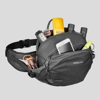 Forclaz Travel Bum Bag 10L - Grey and Brown (Funny Pack)