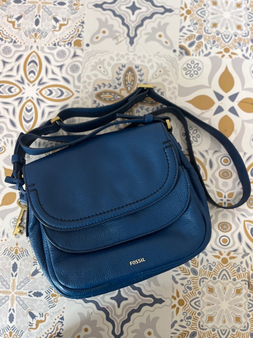 Fossil crossbody bag blue