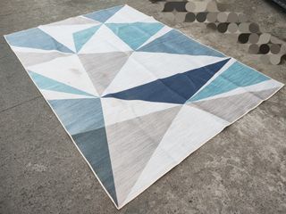 Geometric Print Area Rug, Living Room Carpet