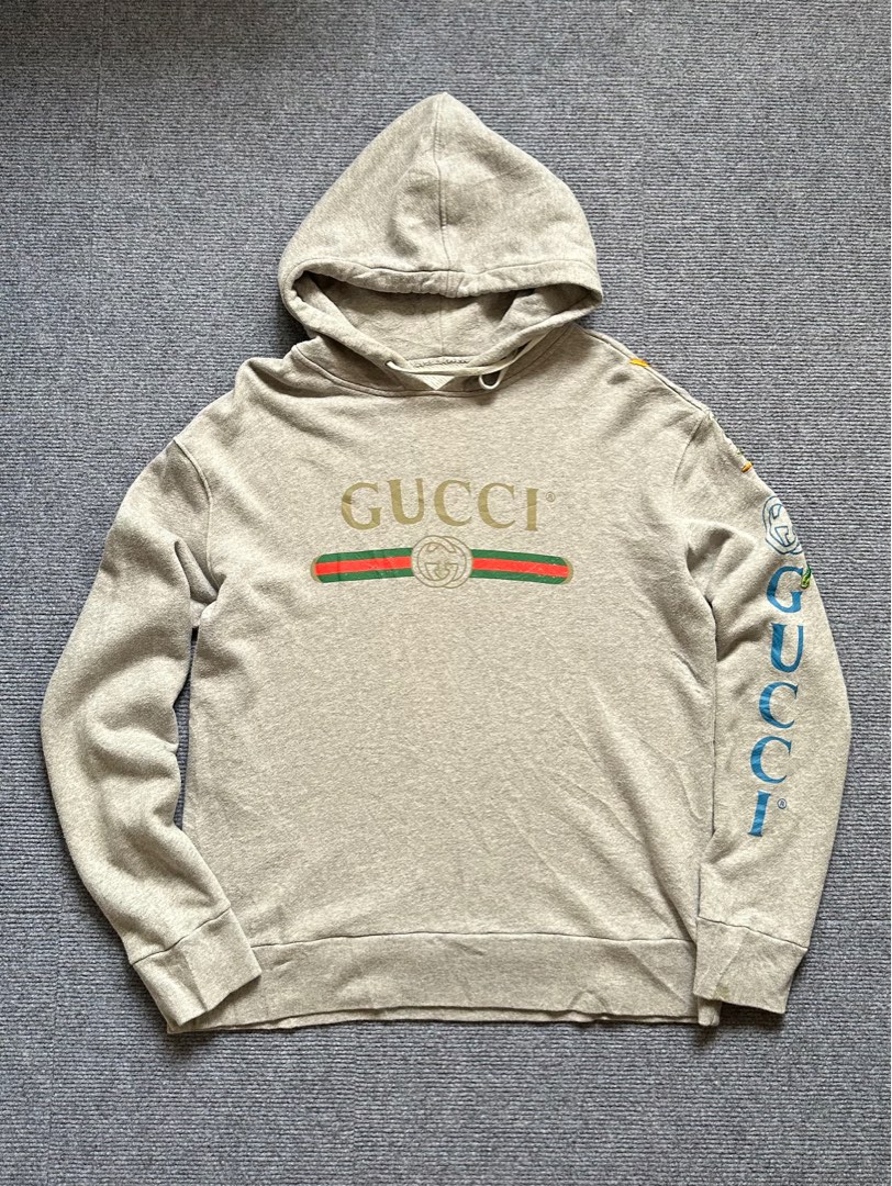 Gucci grey top dragon hoodie