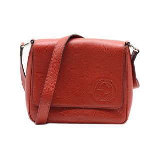 GUCCI Vintage Red Leather Shoulder Bag