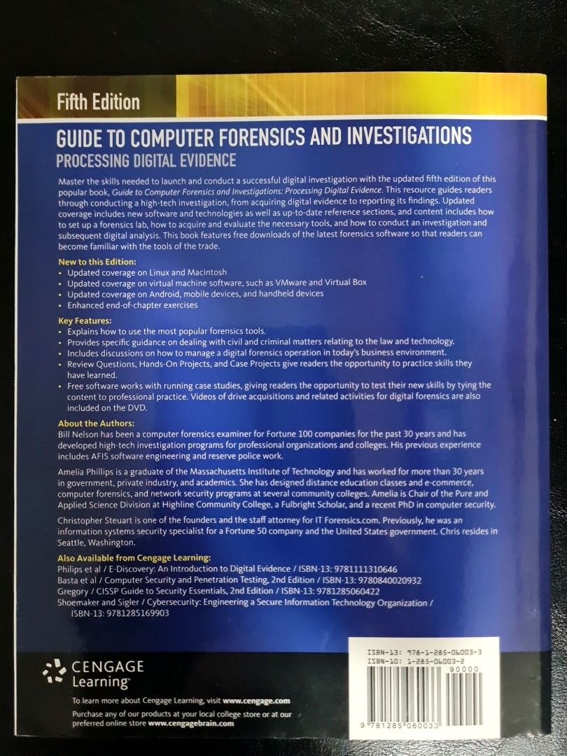 Guide to Computer Forensics & Investigation Processing Digital Evidence ...