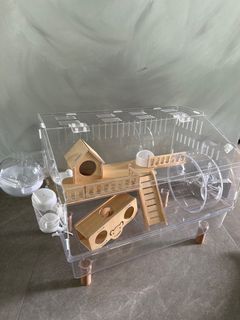 Hamster Cage 47x30x30/18cm wheel