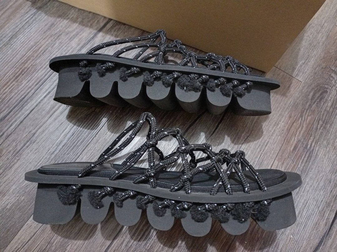 日本製Hender Scheme Rope Sandal Black Size 2 around 23.5 37碼號