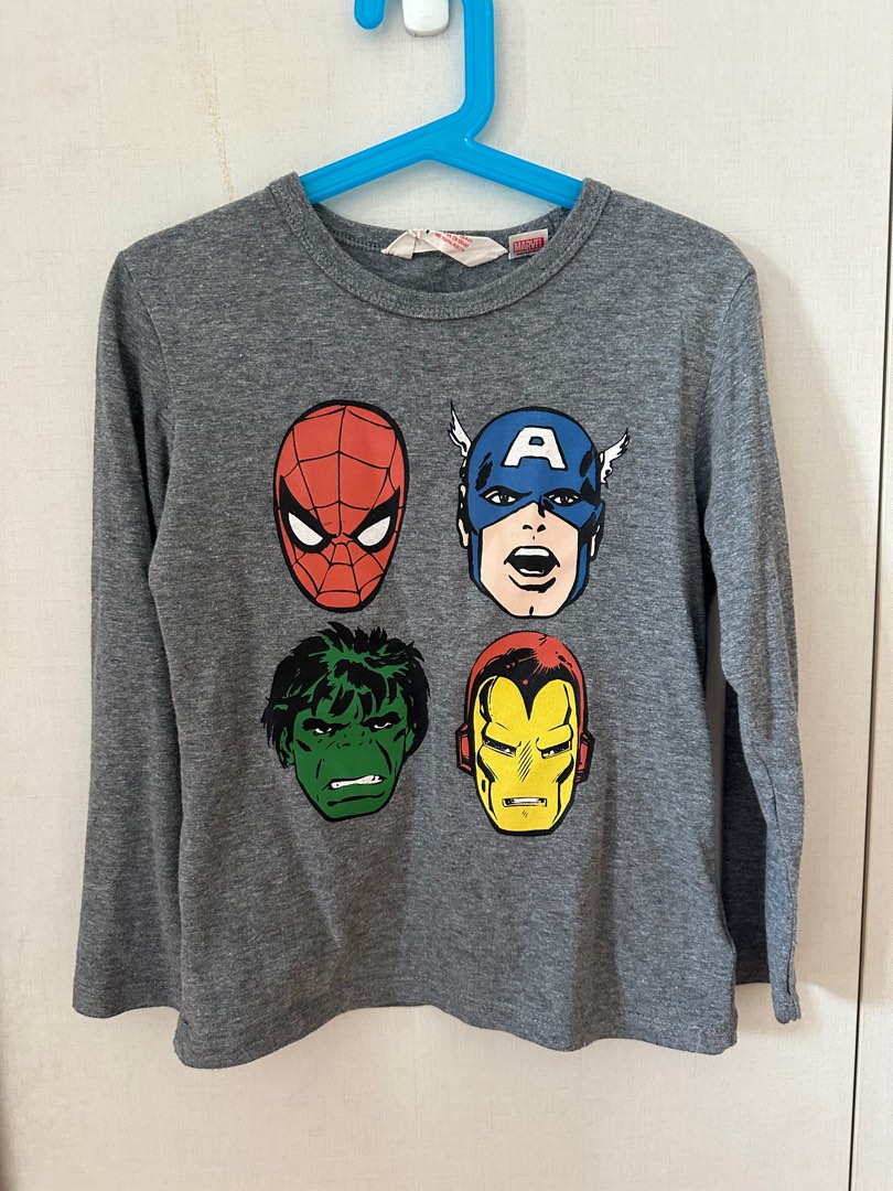 H M Long Sleeve Avengers Tee Babies Kids Babies Kids Fashion