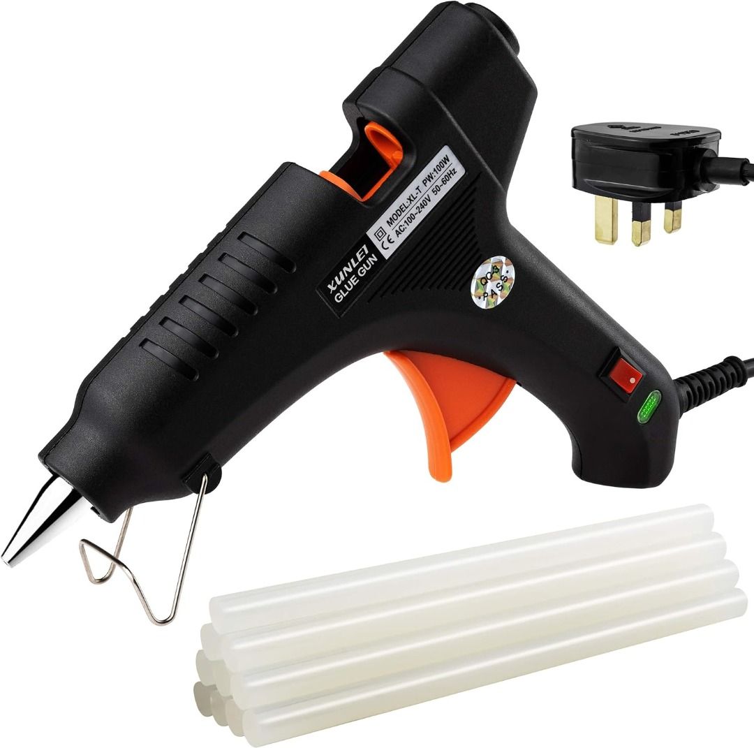 Hot glue store on metal