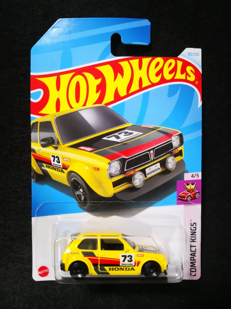 Hot Wheels '73 Honda Civic Custom Yellow 2024, Hobbies & Toys, Toys