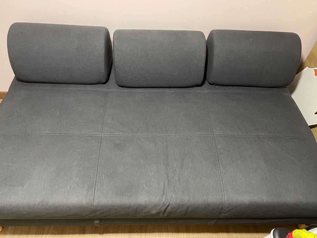 IKEA Flottebo Sofa Bed in Dark Grey with Additional New Set of Covers