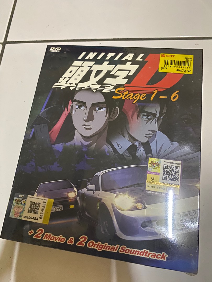 DVD Anime INITIAL D Stage 1-6 + 2 Movie + 2 OST All Region English Subtitle
