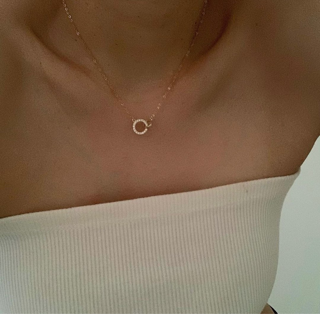 Interloper Circle Necklace Women s Fashion Jewelry Organisers