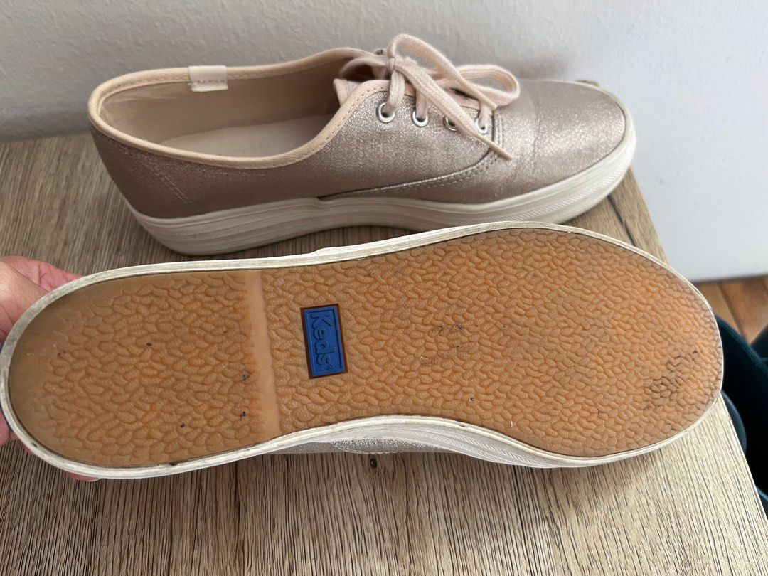 Keds metallic platform discount sneakers