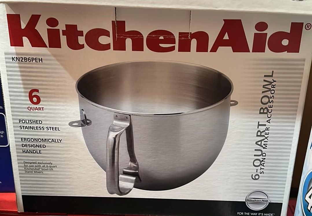 KitchenAid 6 Quart BowlLift Polished Stainless Steel Bowl with Handle