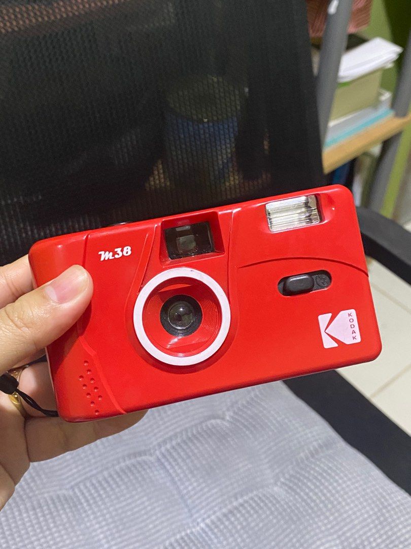 Kodak M38 Film Camera in Red, Photography, Cameras on Carousell