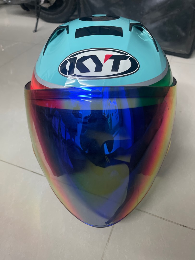 KYT NFJ HELMET LEOPARD XXL SIZE FOR FOR SALE, Motorcycles, Motorcycle