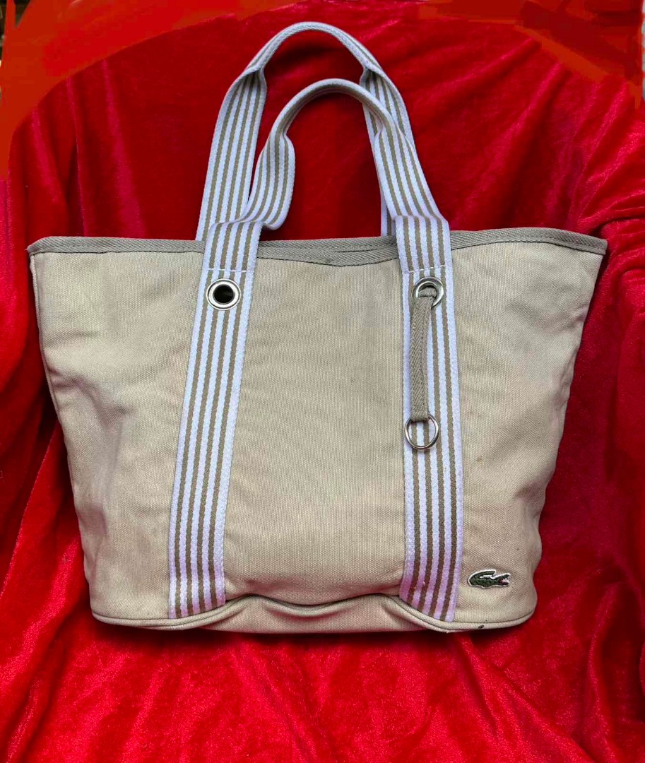 LACOSTE tote bag, Women's Fashion, Bags & Wallets, Tote Bags on Carousell
