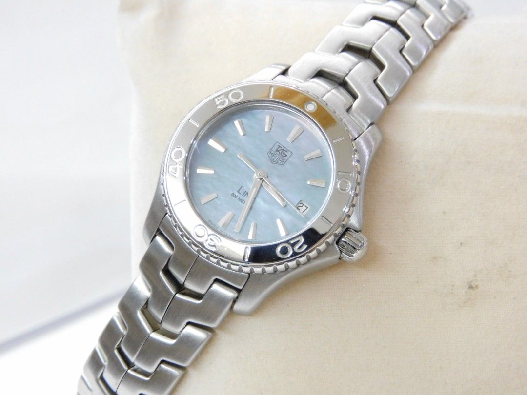 Ladies Tag Heuer Link Ice Blue MOP dial Women s Fashion Watches