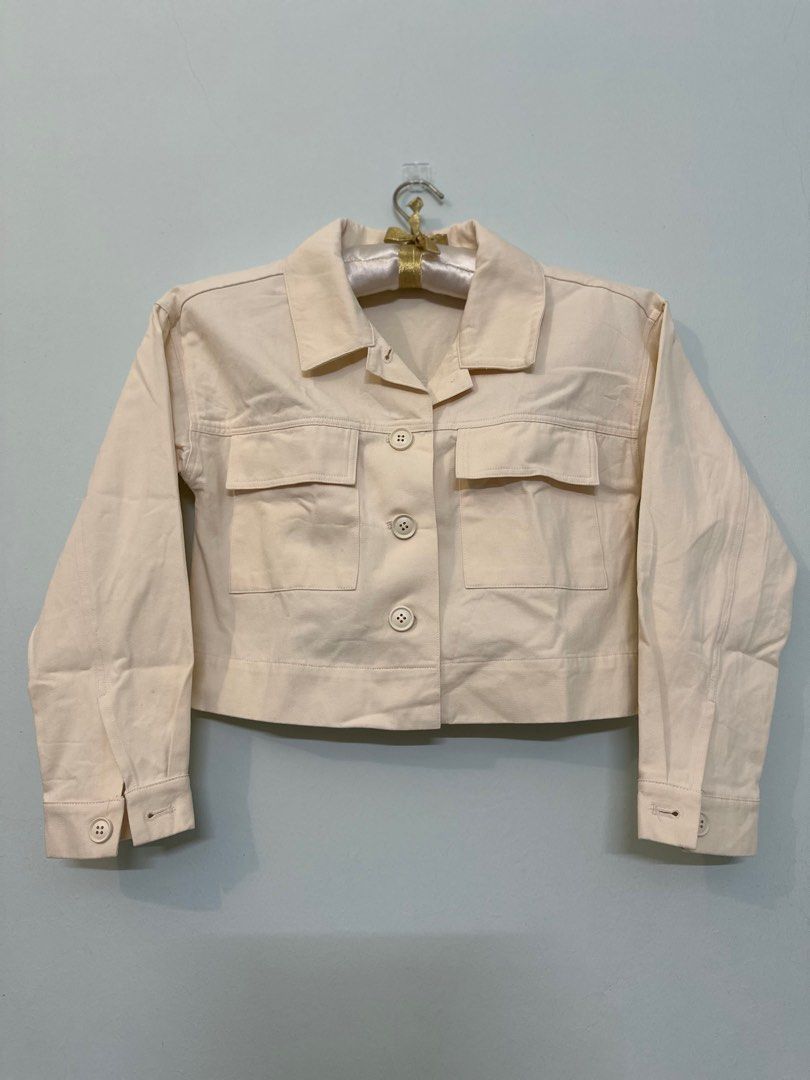 Lauretta Cotton Twill Crop Jacket