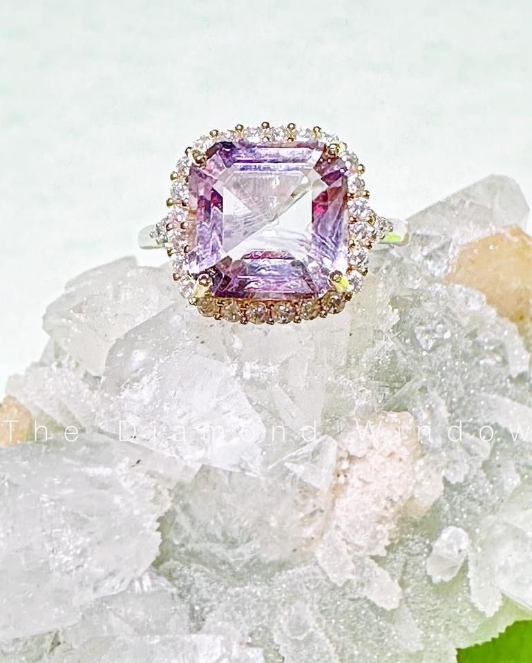 Asscher discount cut amethyst