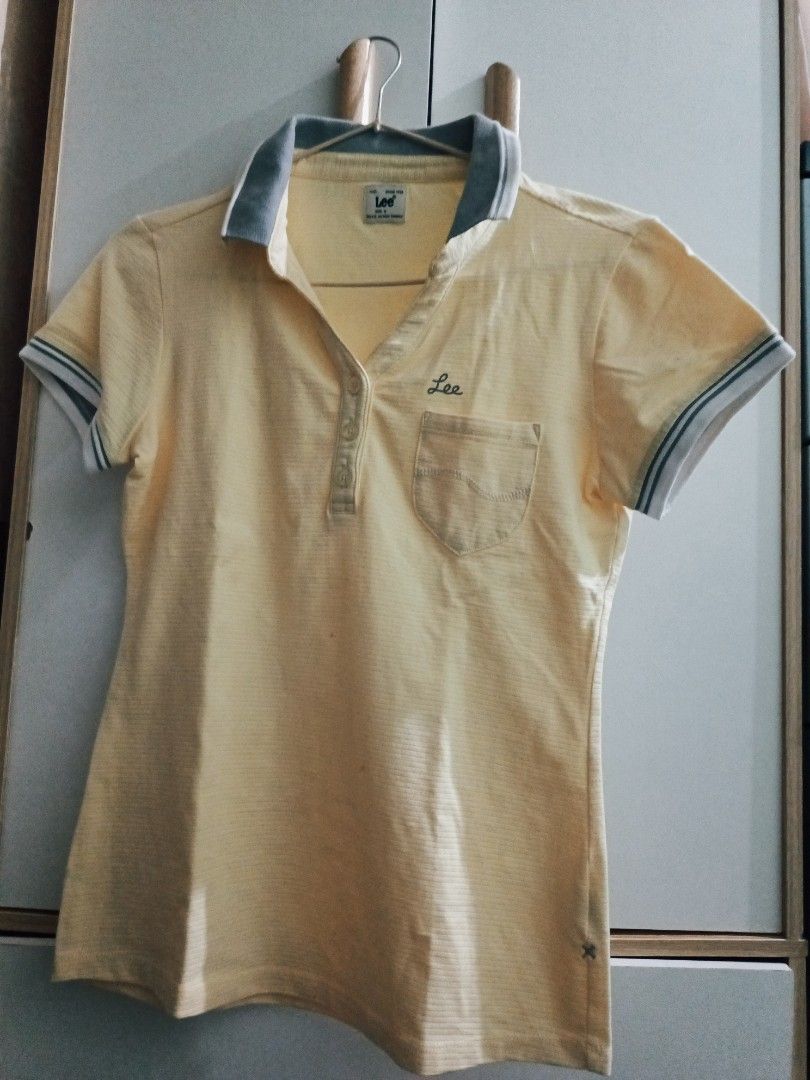 Lee Brand Top (Category: Shirts) located in Mandaluyong City. Submitted by simplicityk (Listing ID 1268880825, Image 1). Description: never worn Original Lee Brand size Medium light yellow.