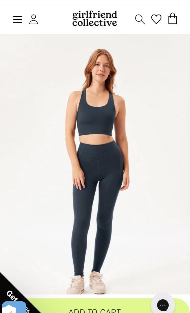 LN: Girlfriend Collective Compressive High-Rise Legging in Navy Blue Size  S, Women's Fashion, Activewear on Carousell