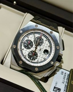 LNIB Audemars Piguet Royal Oak Offshore AP ROO Panda Novelty Ceramic 44MM 26400SO
