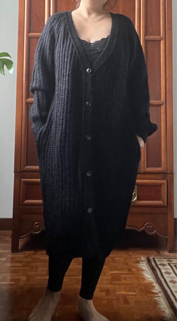Maxi cardigan coat sale