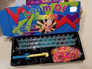 Colorful Loom Rubber Bands Set, 12 Colours 600+ Loom Bands Kits Diy Rubber  Bands With Storage Box/knitting Tool For Kids