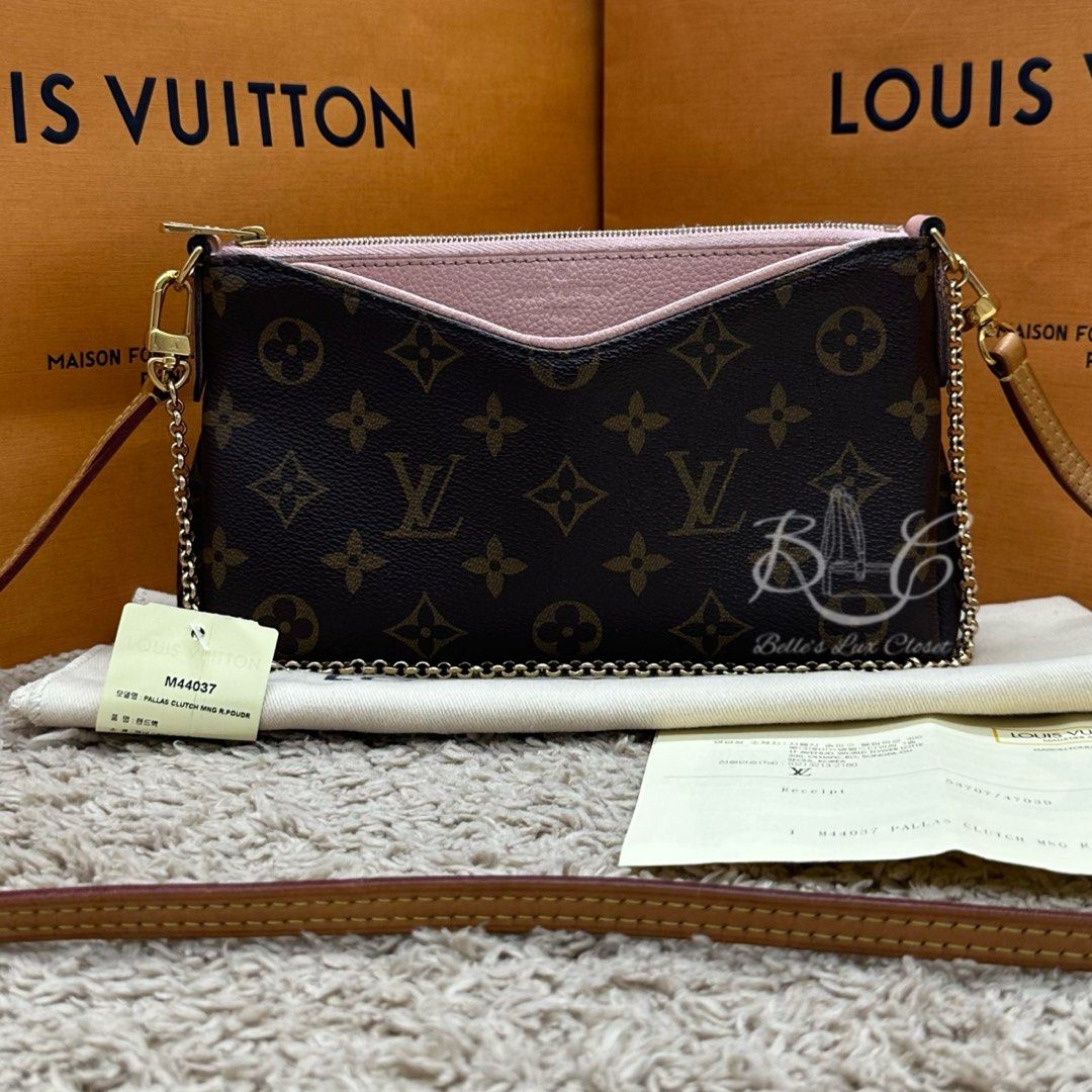 Louis vuitton clutch pallas monogram rose poudre new arrivals