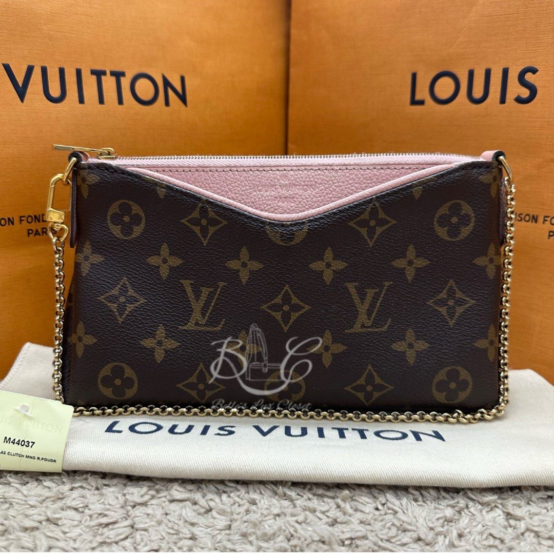 Louis Vuitton Pallas Clutch Rose Poudre Monogram, Luxury, Bags ...