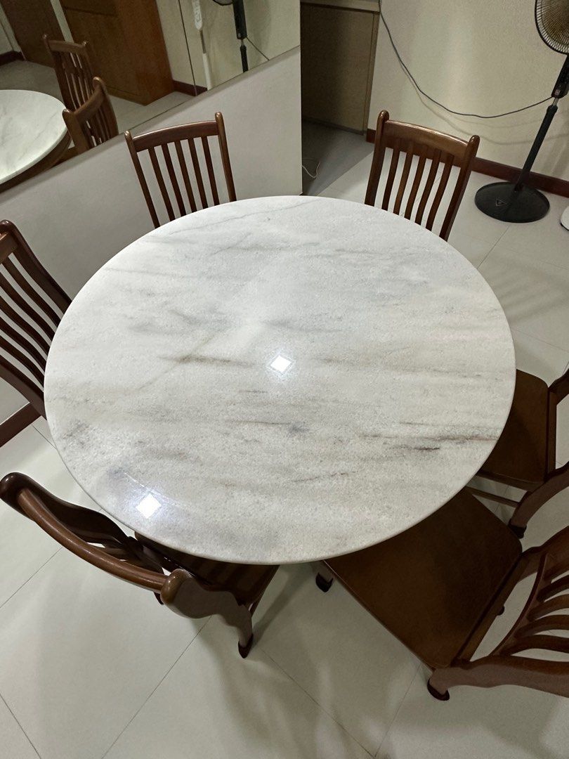 Marble Dining Table, Furniture Home Living, Furniture, Tables