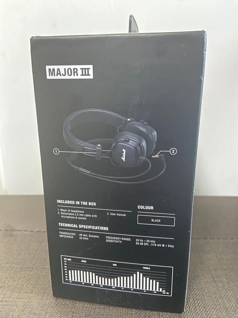 marshall headphone (with wire ), 音響器材, 頭戴式/罩耳式耳機 Carousell