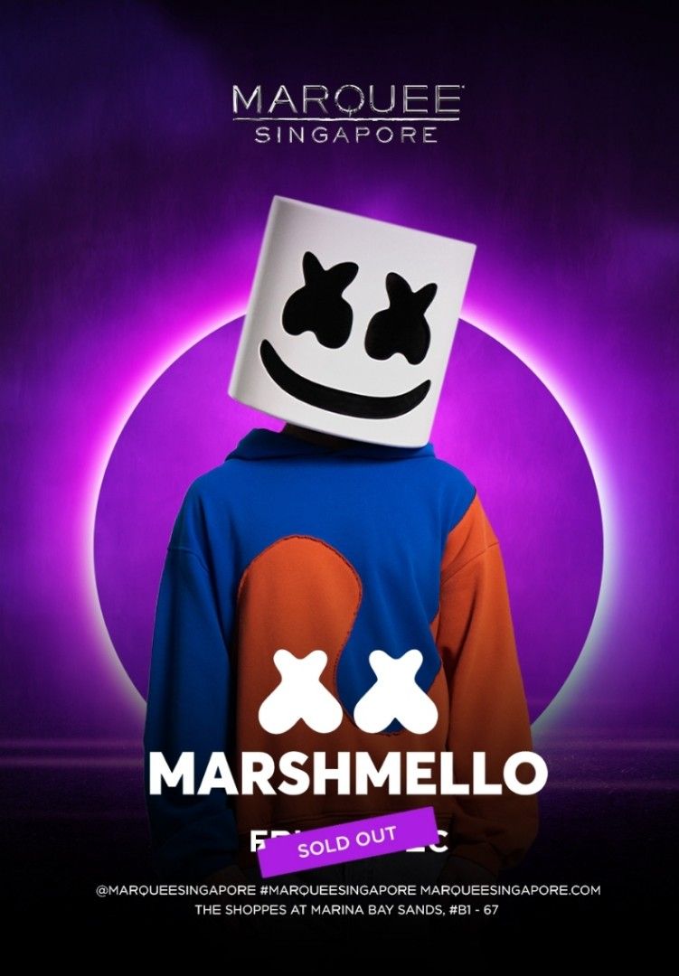 200+ reviews MARSHMELLO MARQUEE TICKET 1 DEC 2023, Tickets & Vouchers