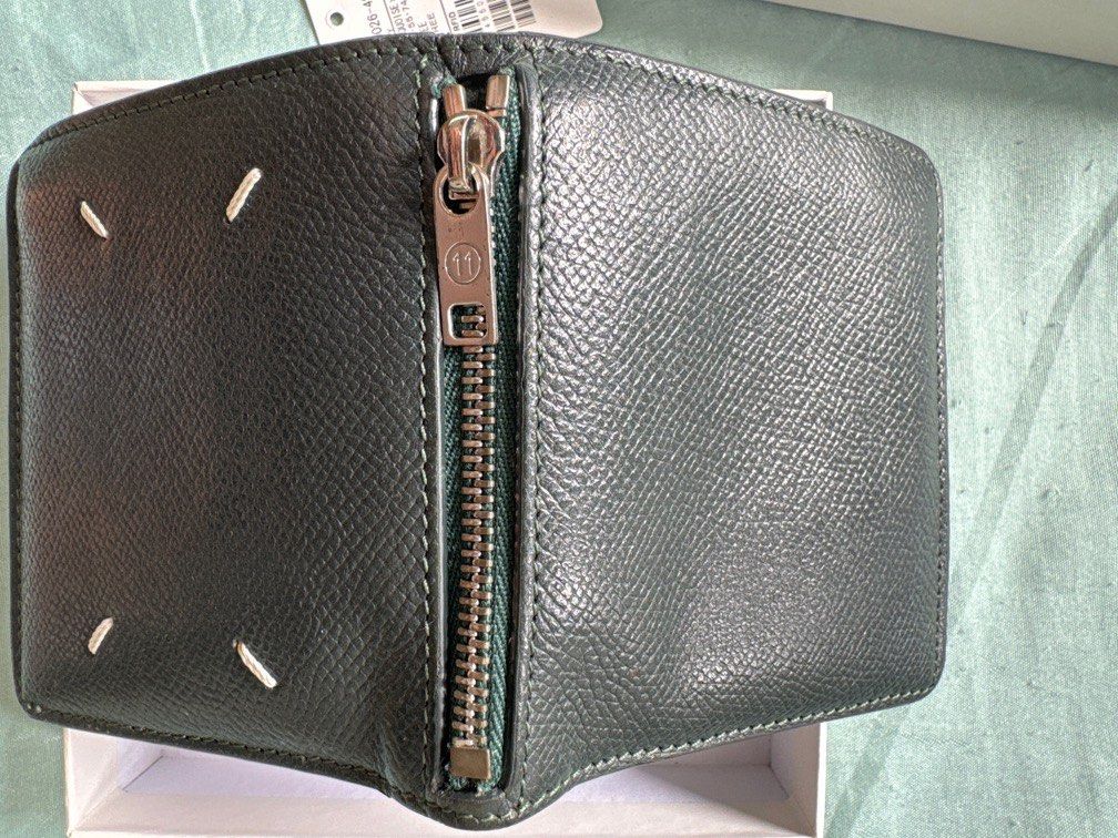 Sale Mason Margiela fordable wallet dark green