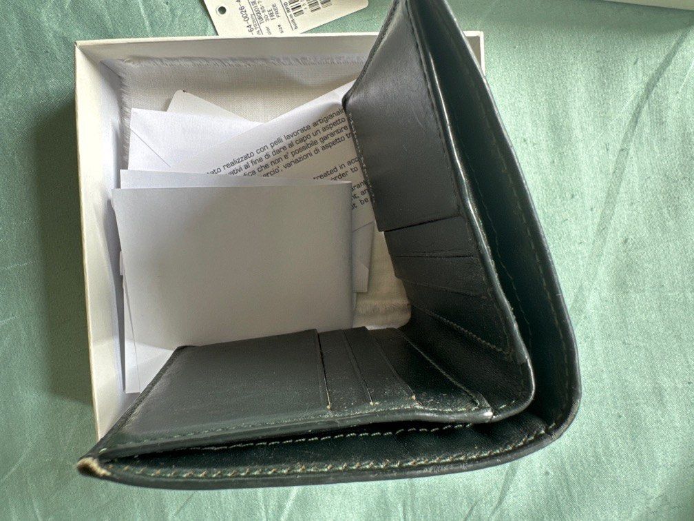 Sale Mason Margiela fordable wallet dark green