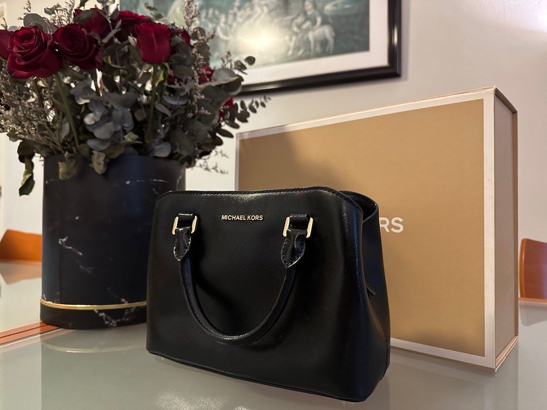 Savannah small saffiano new arrivals leather satchel