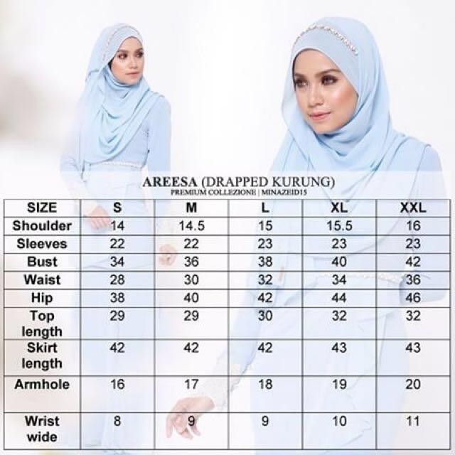 Size Chart - Aneesa
