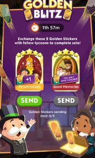 Monopoly go sticker - Frustration