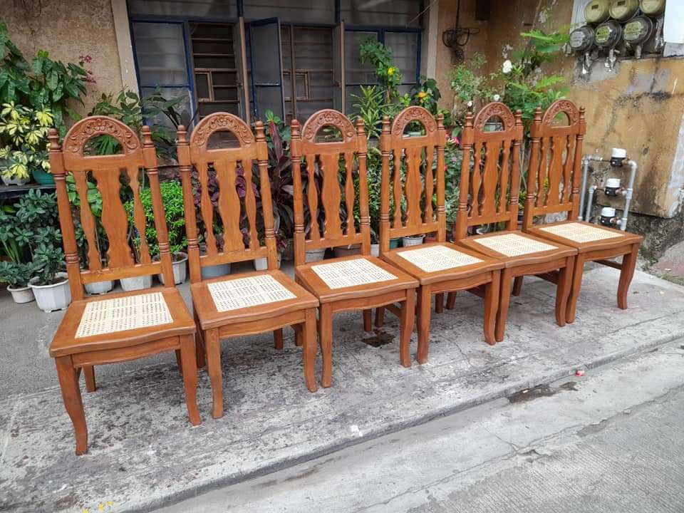 Narra Dining Chairs with Solihiya, Furniture & Home Living, Furniture