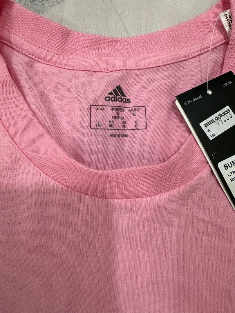 new adidas tshirt pink original XL