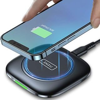 🔥New Arrival🔥   INIU Wireless Charger, 15W Fast Wireless Charging Pad with Sleep-friendly Adaptive Light for iPhone 14 13 12 11 Pro Xr Xs Samsung Galaxy S22 S21 S20 S10 S9 Google Pixel Xiaomi Huawei AirPods LG,etc 17321