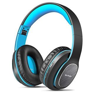 🔥New Arrival🔥   WorWoder Bluetooth Headphones Over Ear, 80 Hours Playtime Wireless Headphones with Microphone, Foldable Lightweight Headset with Deep Bass,HiFi Stereo Sound for Travel Work PC Cellphone (BLUE) 16329